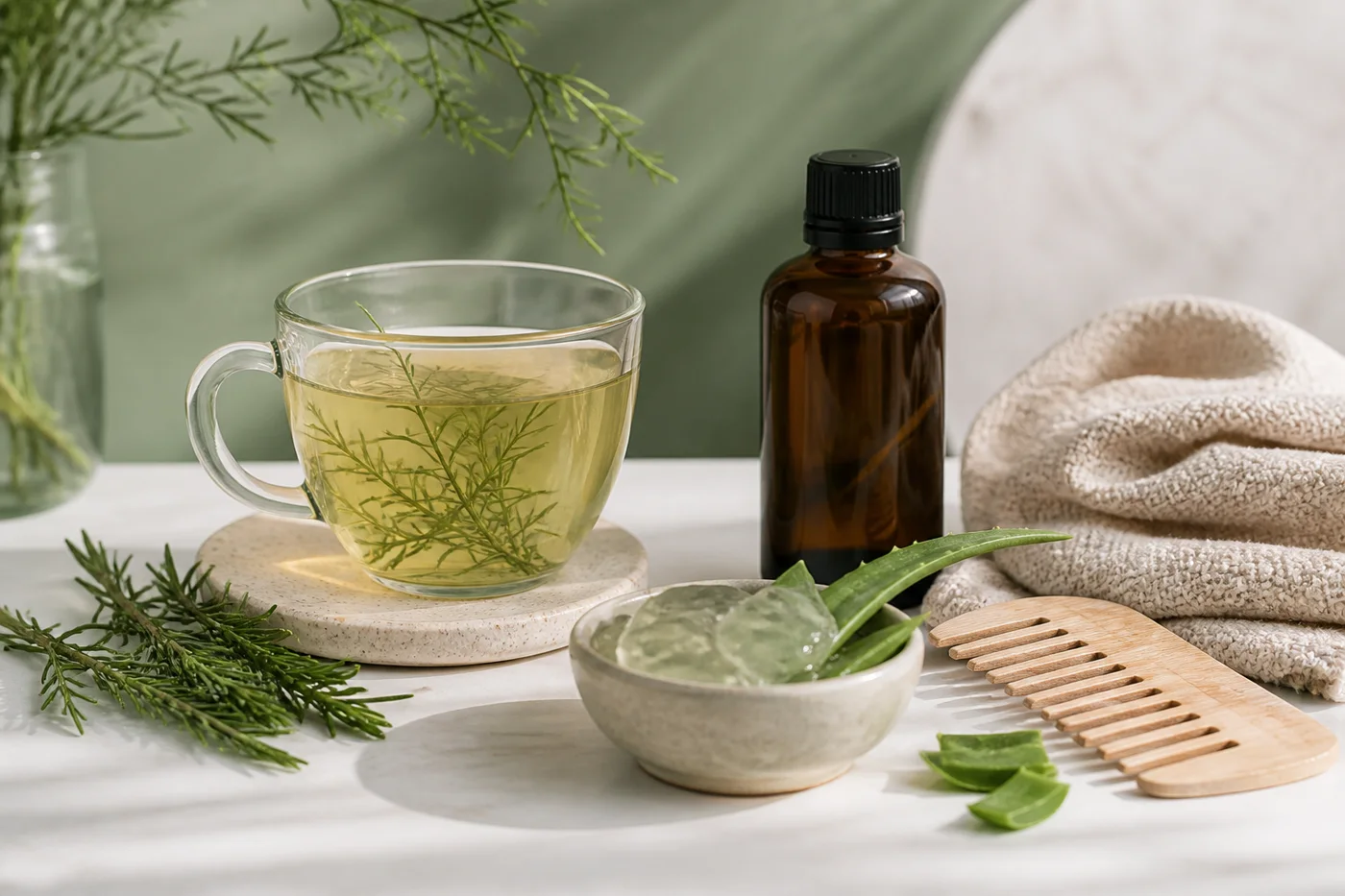 Horsetail Aloe Soft-Length Hair Rinse still life