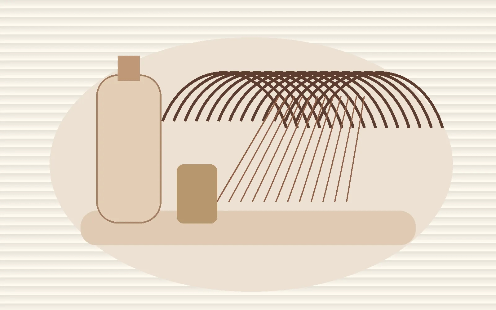 Porosity-aware hair care with oil, comb and soft towel