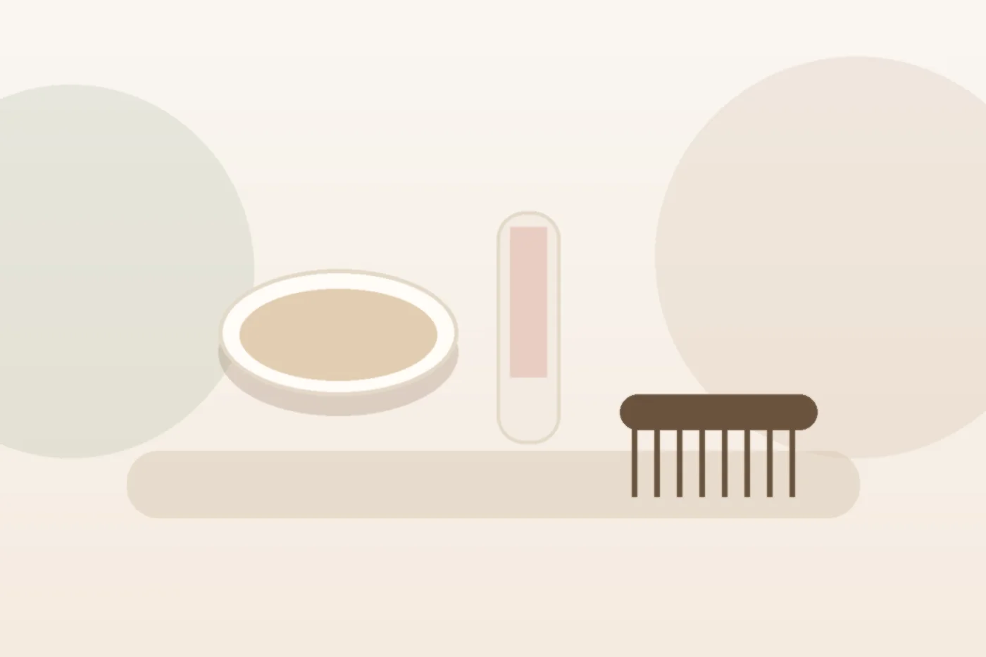 Flaxseed Rose Water Soft-Hold Hair Gel still life with ingredients