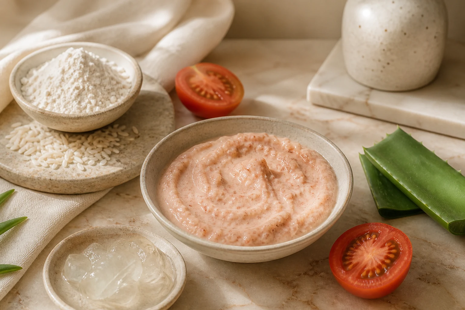 Rice Tomato T-Zone Mask