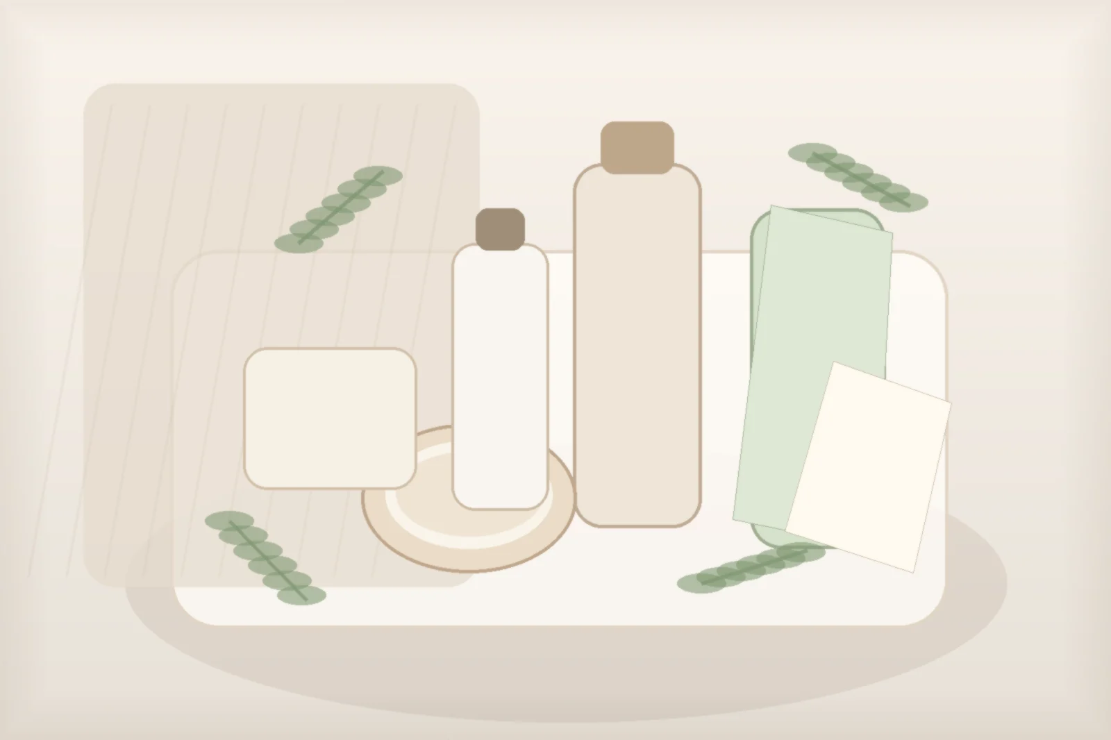 Moisturizer and sunscreen still life for layering azelaic acid gently after 40